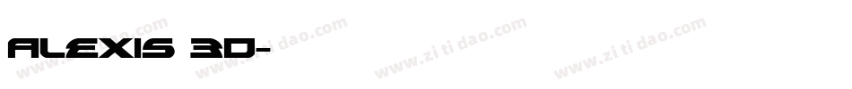 Alexis 3D字体转换